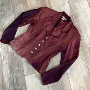 Vintage Women’s Purple Blazer Jacket - Size Small